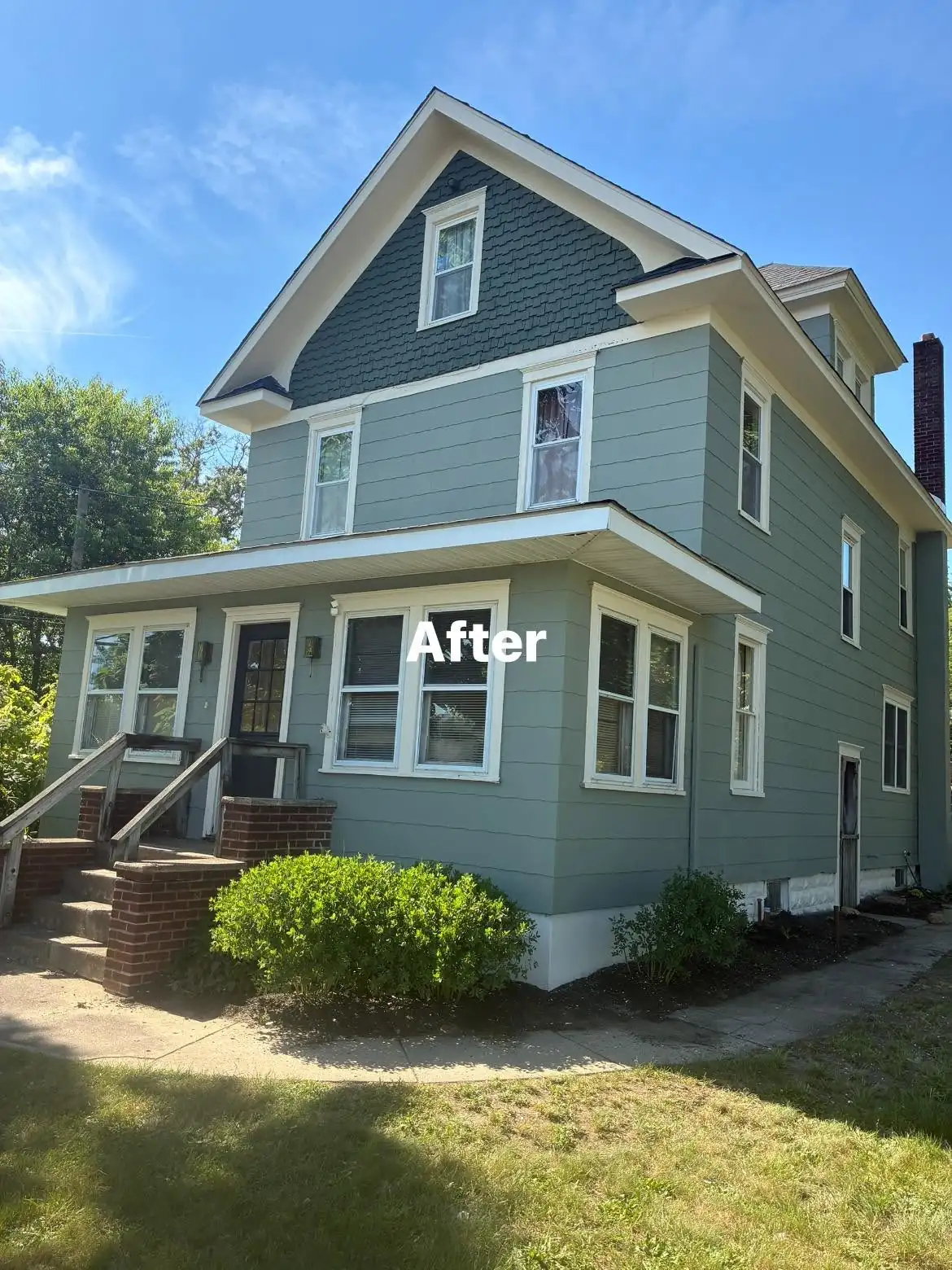 Exterior painting completed by JM Painting Services